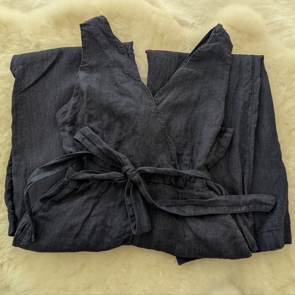 Nicole Miller Linen Jumpsuit - Size 6